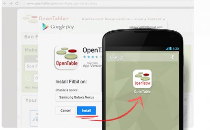 Example of OpenTable being