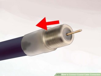 Image titled Connect Coaxial Cable Connectors action 7
