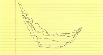 One of Echelman’s very early sketches of the piece, on a legal pad. Image: Janet Echelman pen sketch