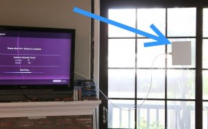 Indoor TV antenna reception