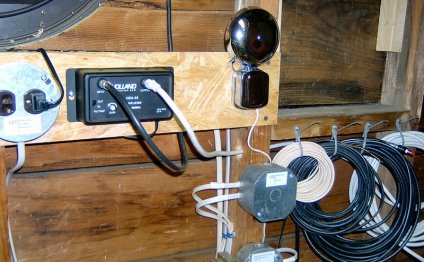 Mounted antenna in attic