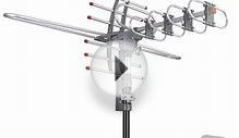 150 Miles VHF UHF FM HDTV Amplified TV Antenna w/ Remote