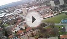 Aerial View of Pudsey Lowtown Leeds. AXN Floater Cloud Fly