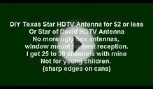 DIY Texas Star HDTV Antenna under $2